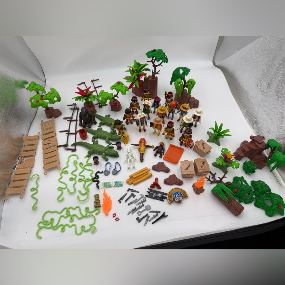 PLAYMOBIL Jungle Theme Lot and Figures Toys,